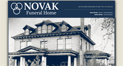 Desktop Screenshot of novakfuneralhome.net