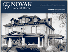 Tablet Screenshot of novakfuneralhome.net